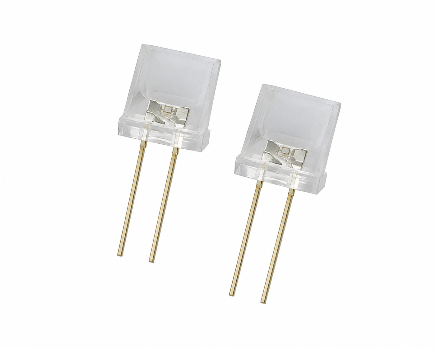 KINGBRIGHT 10mm Flat Head DIP LED product image and specification table