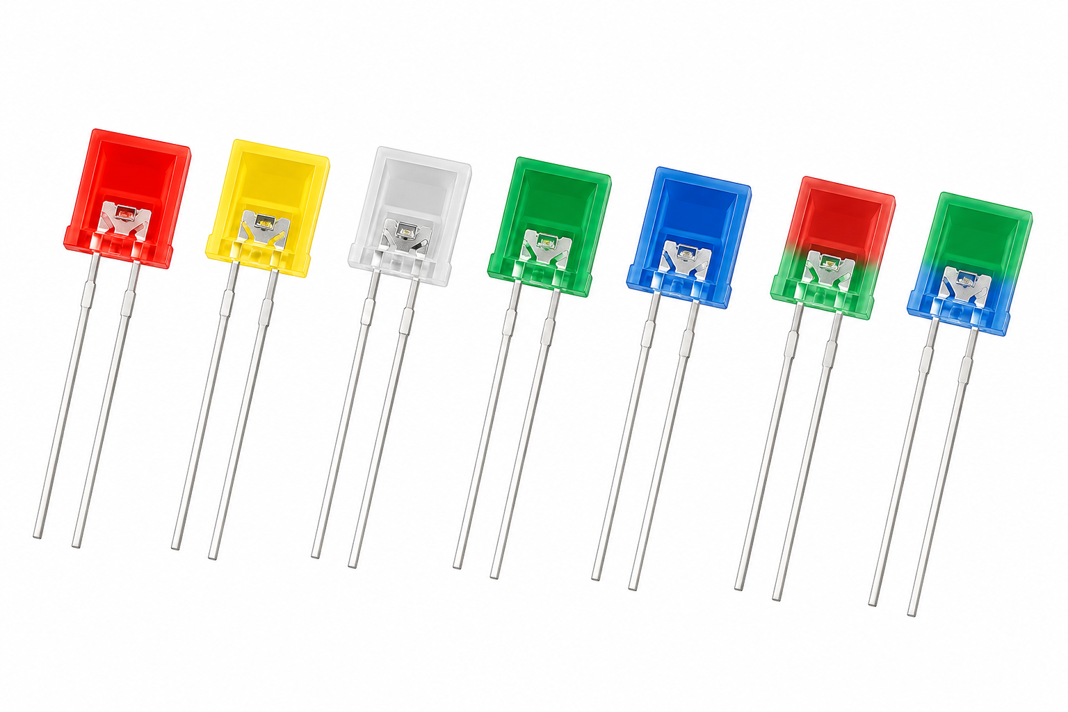 KINGBRIGHT 234mm Square Dual Color DIP LED product image and specification table