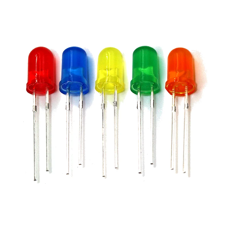 KINGBRIGHT 5mm Round Head DIP LED product image and specification table
