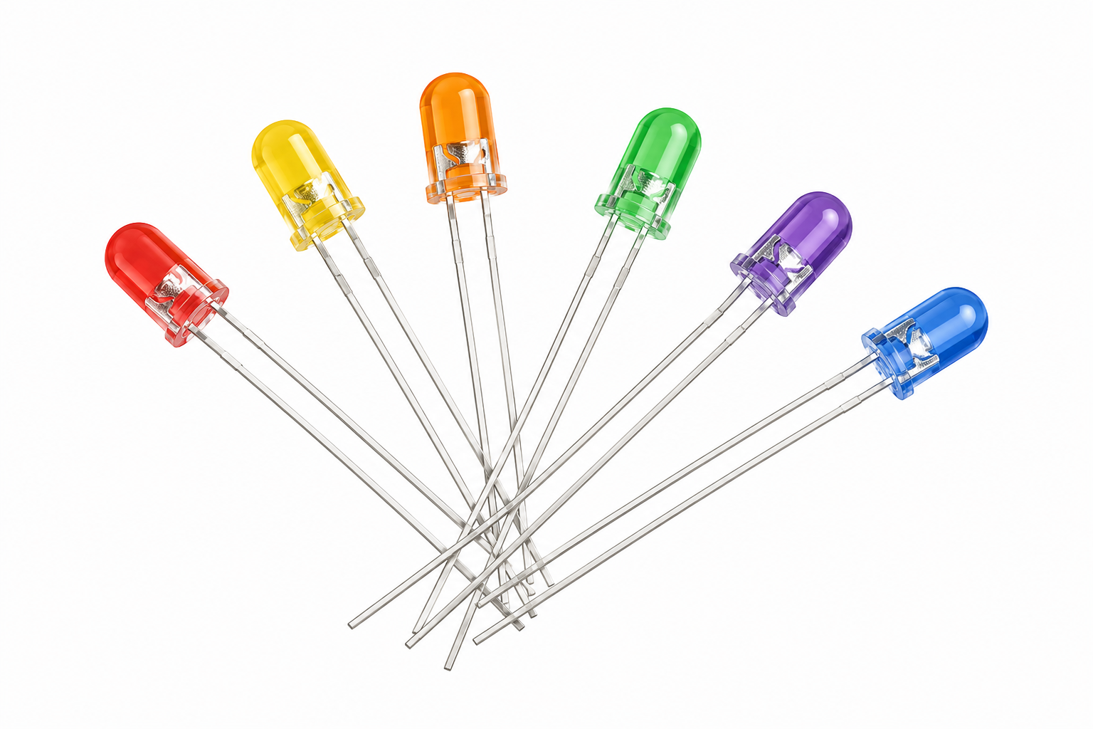 KINGBRIGHT Long Lead DIP LED Series product image and specification table