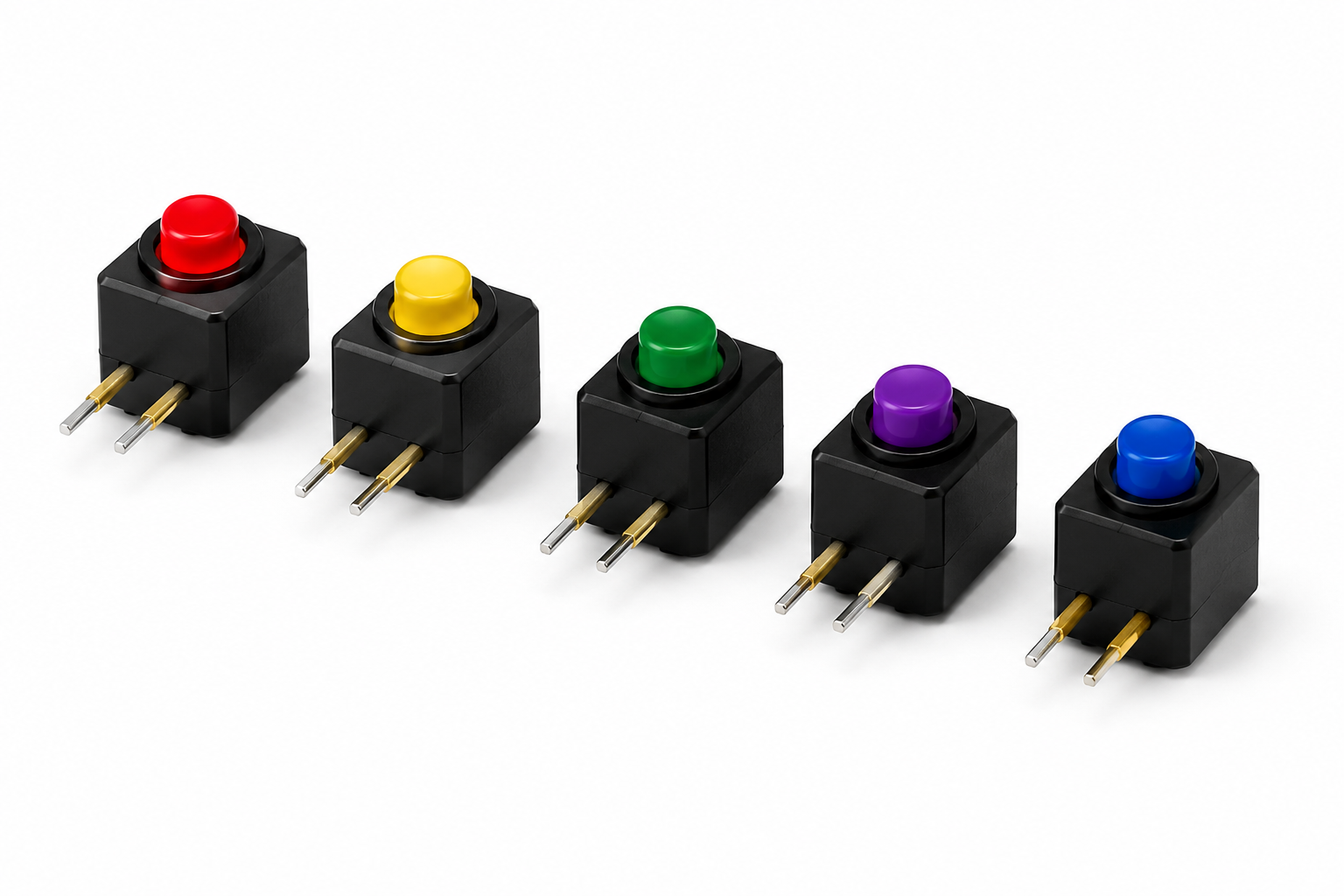 KINGBRIGHT 3mm One Hole LED Indicator black housing LED indicator array product image